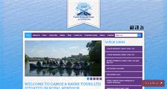 Desktop Screenshot of canoeandkayaktours.co.uk