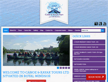Tablet Screenshot of canoeandkayaktours.co.uk